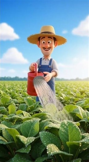 “3D Cartoon Farmer Story | 30-Second Short Animation”
