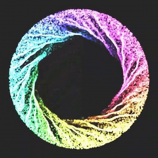 Ring of particles. #openframeworks #programming #creativecoding