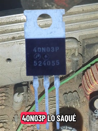 Medición MOSFET 40n03p con Multímetro