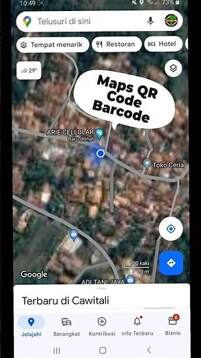 create a map of the location using QR Code barcode