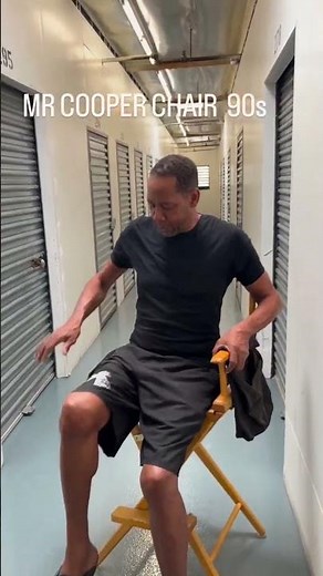 Mark Curry shows his original Hangin' With Mr. Cooper director's chair. #classic #90s #comedy