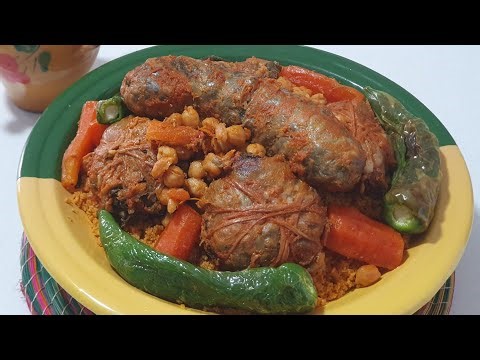 كسكسي بالعصبان تونسي🇹🇳 محرر🤤/تنظيف الدواره💯 /تحضير العصبان💪