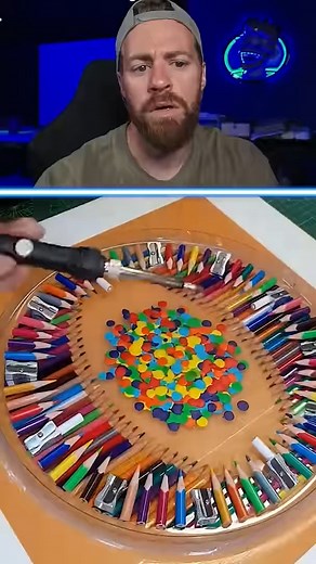 298K views · 4.3K reactions | Colored Pencil Clock!  | Anto Sharp | Facebook