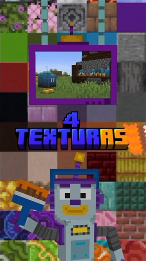 4 texturas para Minecraft bedrock #minecraft #texture