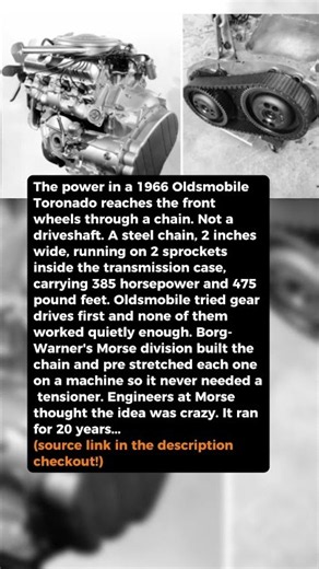 Oldsmobile Sent 385 Horsepower to the Front Wheels Through a Steel Chain #shorts #car #automobile