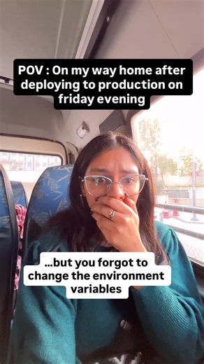 Tanya Mahajan on Instagram: "Production release on fridays be like😭 friday deployment, deploymet, corporate, office, memes, office jokes, software engineering, devops, friday, early logout, friday evening #friday #corporate #office #meme #reelsındia"
