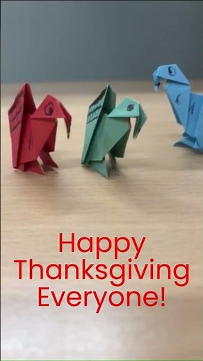 HAPPY THANKSGIVING with DIY Origami!
