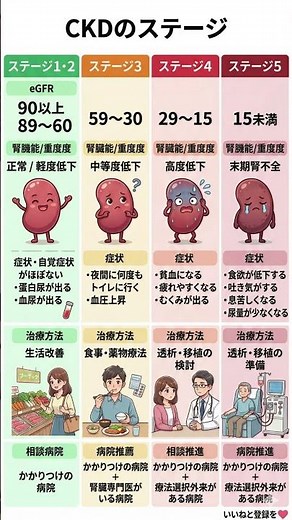 【腎臓のSOS】放置すると透析に？CKD（慢性腎臓病）5つのステージと症状を徹底解説｜eGFRの数値でわかる「あなたの腎臓の現在地」