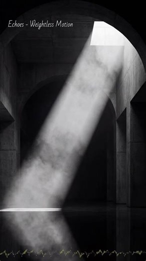 Cinematic Ambient Music Visualizer | Weightless Motion | Reflective Neoclassical Piano & Synth Pad