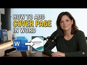 How to Add Cover Page in Word (+ How to Make Custom Cover Page)