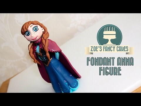 Frozen Anna cake topper How to make Anna cake topper frozen Anna doll cake tutorial frozen cake