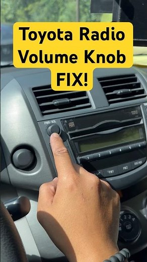 Toyota Radio Volume knob quick and easy fix! Try this first. #shorts #toyota #toyotaradio