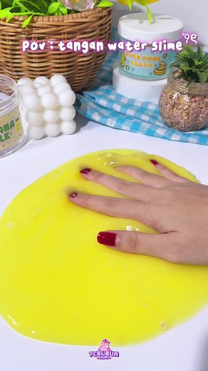 Konten Seru Bermain Water Slime ASMR