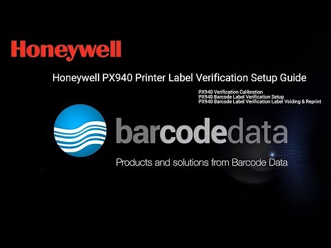 PX940 Label Verification Setup