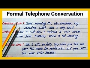 Formal Telephone ☎️ conversation | Formal English Telephone conversation | Telephone conversation☎️