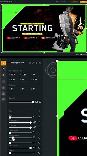 DIY Valorant Stream Overlay creation #streamer #design #Valorant #twitch #obs
