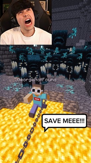 POV: You train to save GeorgeNotFound (It went wrong) #shorts #minecraft #usa