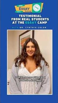 Senior Writes 5 College Essays In 5 Days Real Essay Camp Student Review
