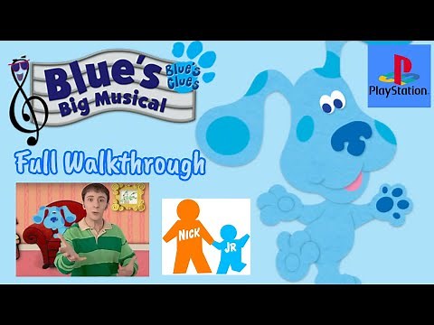 Blue's Clues: Blue's Big Musical (2001) (PS1) Full Walkthrough