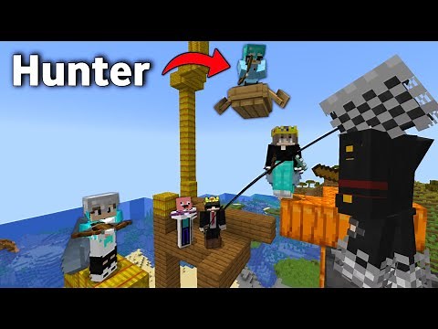 Minecraft 1V4 Random Item Challenge with Smartest Hunters | Niz Gamer