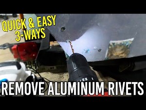 Remove Aluminum Rivets EASY - Drill Out & Cut Off - Jon Boat Aluminum Boat Rivets