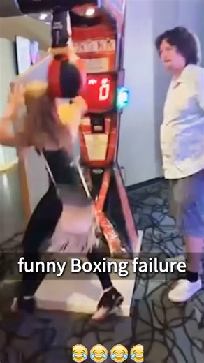 Boxing machine error#funny #funnyvideos #foryou #happy