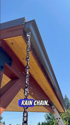 Double Loop Rain Chain: Stunning Waterfall Effect, Easy Install & Curb Appeal #RainChain #Shorts