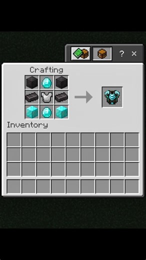 how to craft new stlye chest plate IN MINECRAFT 💀#minecraft #new #style #chest #plate #viralshort