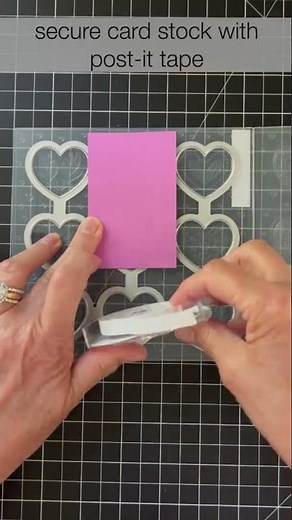 Create Hybrid Embossing Folder Hearts- A Stampin' Pretty 1 Minute to WOW Video #cardmaking