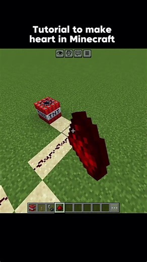 Tutorial to make heart in Minecraft