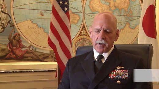 Check out this video of U.S. Pacific Fleet Commander Admiral Scott Swift talking about the historic deployment of the #F35B on the USS WASP LHD 1 as part of the up-gunned ESG concept. | U.S. 7th Fleet