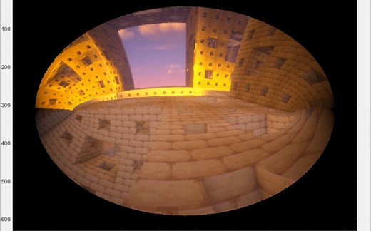 MATLAB:对一个视频的每一帧图应用复变换后的结果。