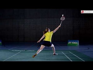Badminton: Clear Rückhand (von vorne)