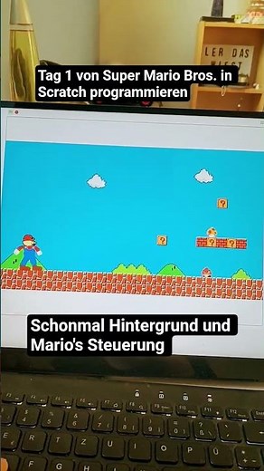 Tag 1 von Super Mario Bros. in Scratch programmieren #mario #scratch #random #fyp