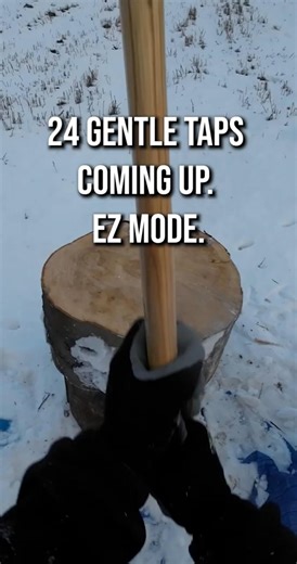 Simple' 24-Hit Log Split! (I'm Totally Not Exhausted) 🤥 #shorts