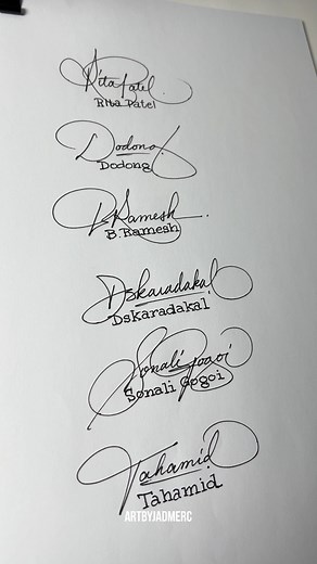Random Signature Names Part 28 #artbyjadmerc #signatureart | Art by Jadmerc