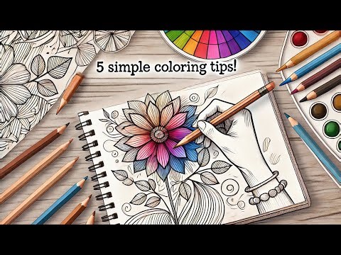 5 Simple Coloring Techniques for Beginners: Master Shading, Blending & Layering