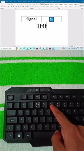 Signal symbol in ms word | #learning #computer #word #asmr #symbols