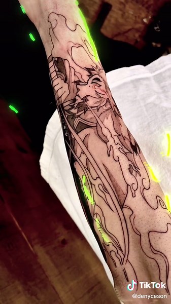 Rengoku Kyojuro Tattoo Ideas and Inspiration | Demon Slayer Artwork