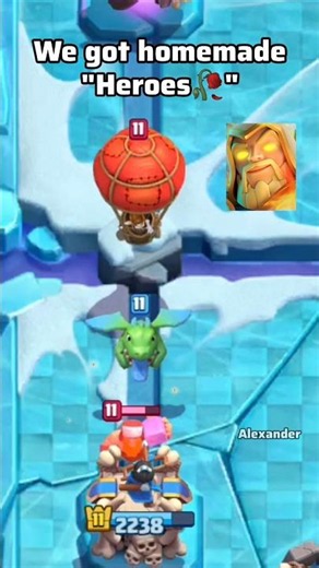 Homemade heroes🥀 #clashroyale