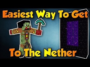 Easiest Way to Get to the Nether (Minecraft 1.8)
