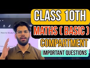 Class 10 CBSE Maths Basic Important Questions for Compartment Exam 2025