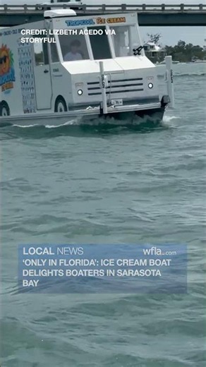'Only in Florida': Ice cream boat delights boaters in Sarasota Bay