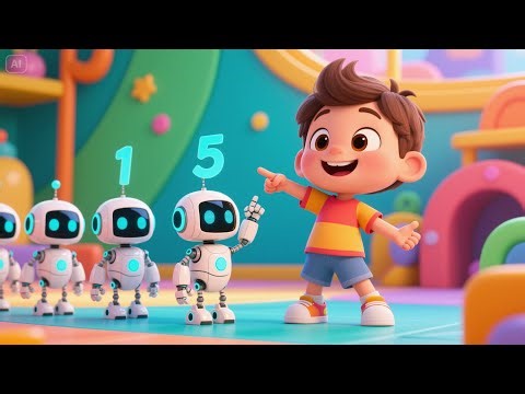 🤖 Beep Beep Bots – Five Robots Dap! 🚦🎵 | Funky Robot Dance Song for Kids