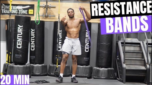 【跟练】20分钟弹力全身训练 || 20 MIN FULL BODY RESISTANCE BAND WORKOUT
