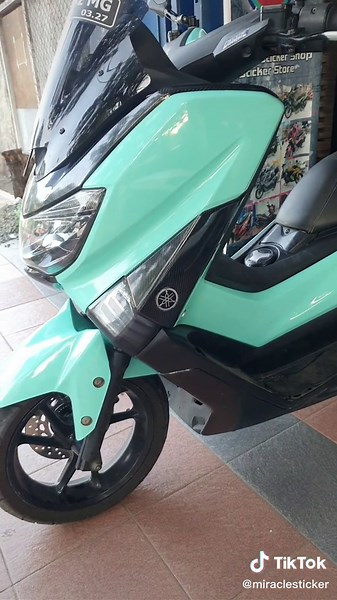 Nmax wrap Maxdecal 7900 Mint Gloss - #stickers #decalsticker #cuttingstickermotor #stickerwrap #decalnmax #decalaerox #maxdecal #maxdecalofficial #maxdecalsystem #decalpcx #decalmotor #miraclesticker