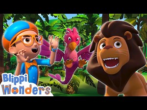 Blippi's Lions and Dinosaurs Special Oh My! | Blippi Wonders Educational Cartoons for Kids - Videos For Kids