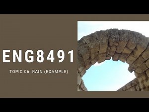 TOPIC 06: RAIN load example (simplified)