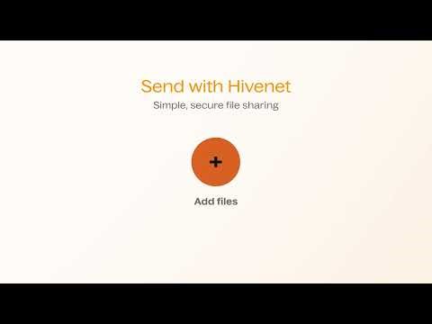 Send with Hivenet — The Fastest, Easiest Way to Share Large Files