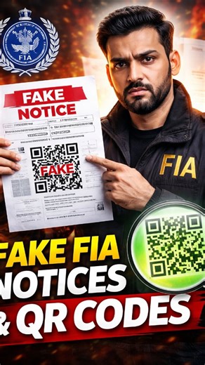 CH Ali Haider Zafar on Instagram: "Fake FIA Notice Scam in Pakistan | Check QR Code Before You Panic #FIA #FakeFIANotice #FIAScam #FakeNotices #CyberCrimePakistan"